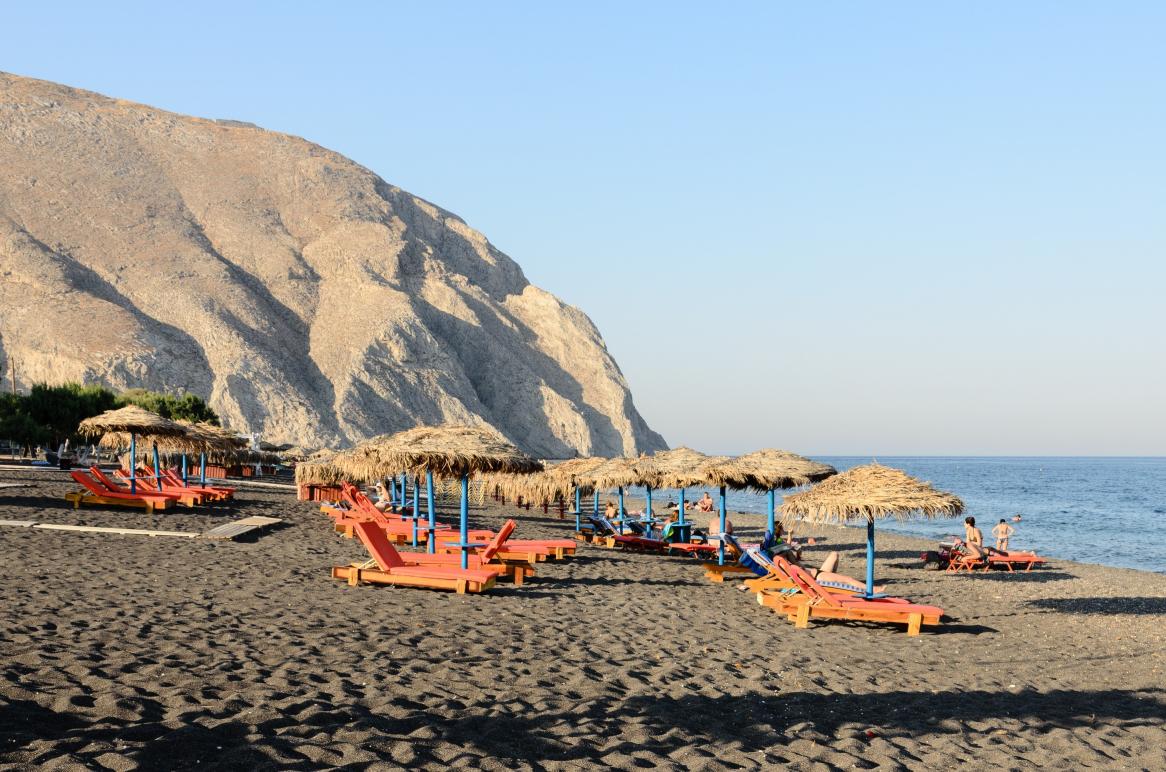 Perissa Beach Santorini