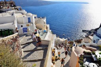 Walk In Santorini