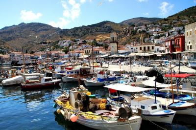 Fishermans In Hydra Island