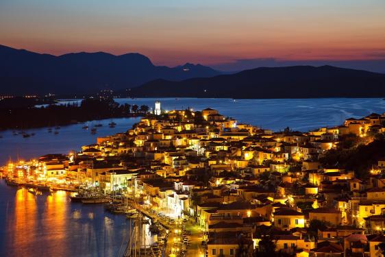 Night In Poros Island