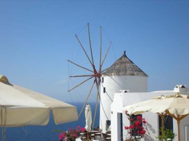Santorini Windmills