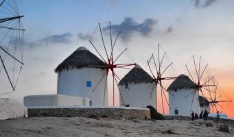 Windmills Mykonos Greek Island